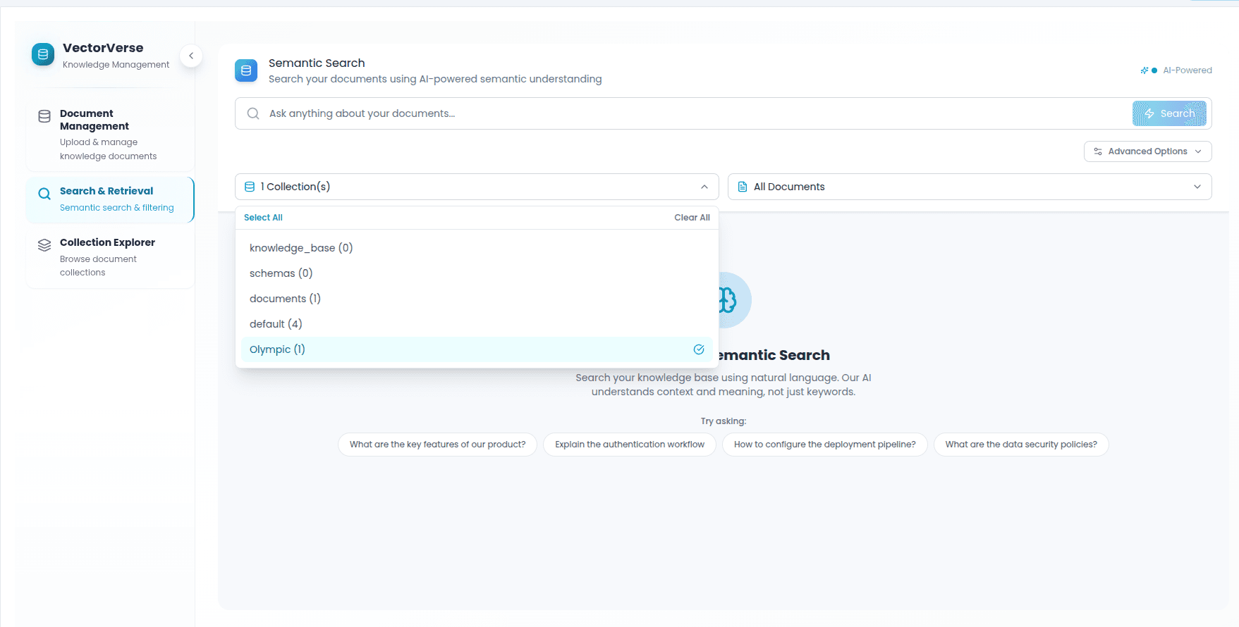 Knowledge Base Search Interface