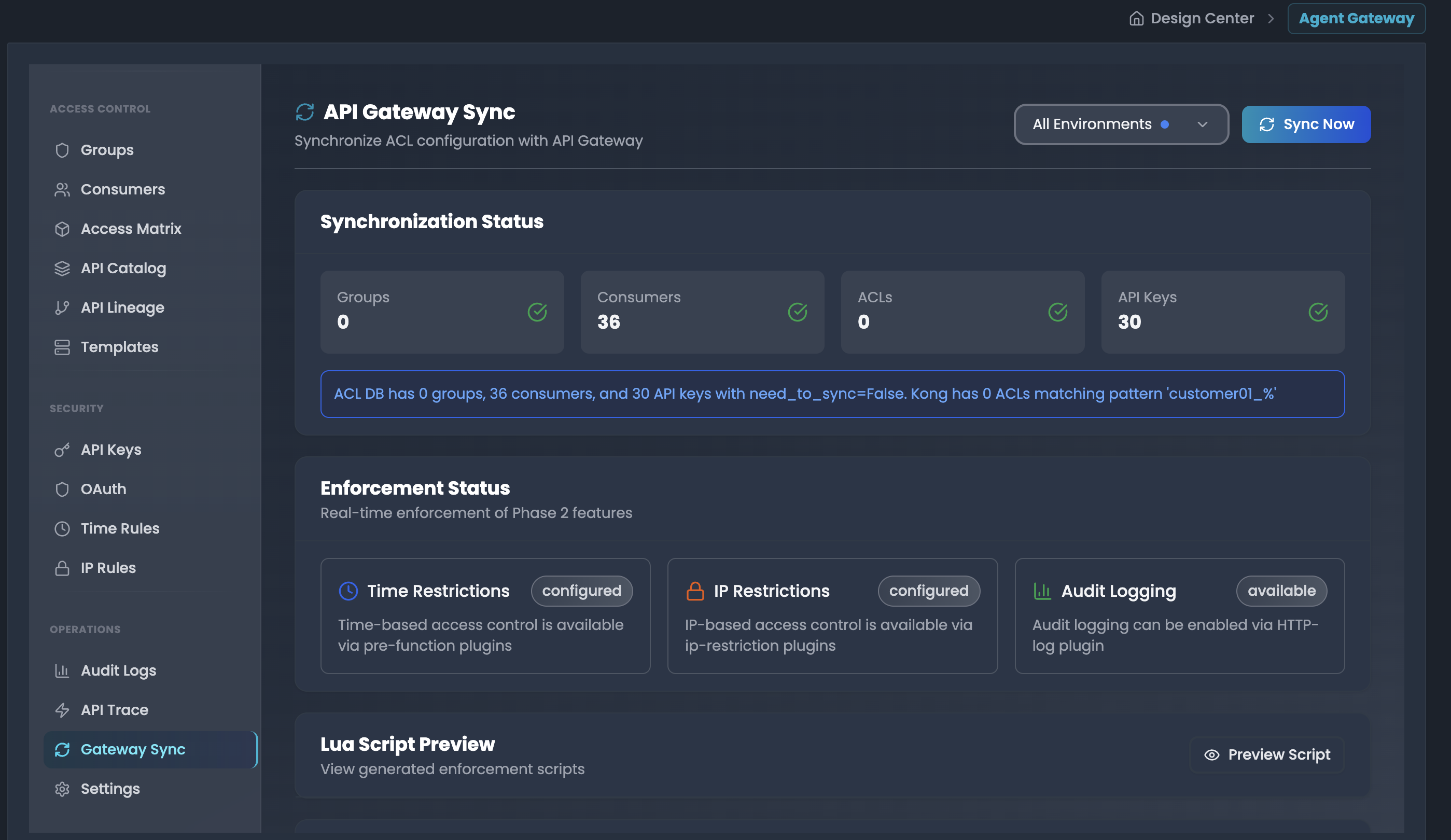 api sync status dashboard