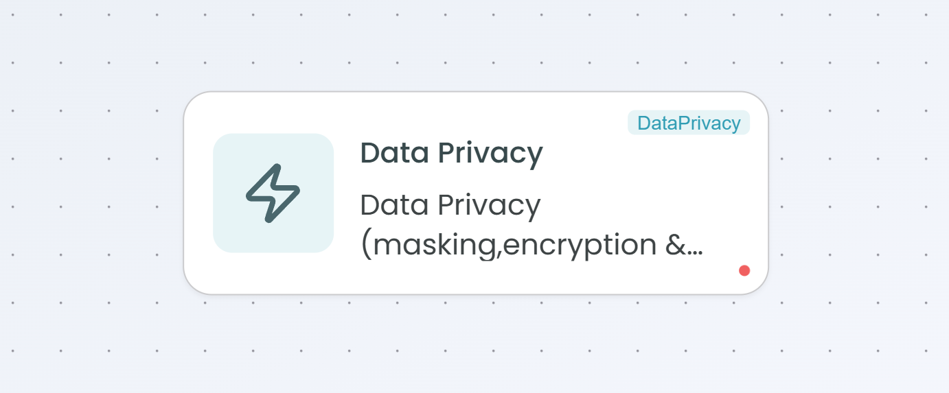 Data Privacy node in workflow builder