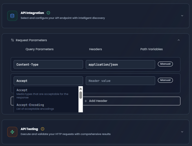 HTTP Request Node Headers - Autocomplete suggestions for common HTTP headers