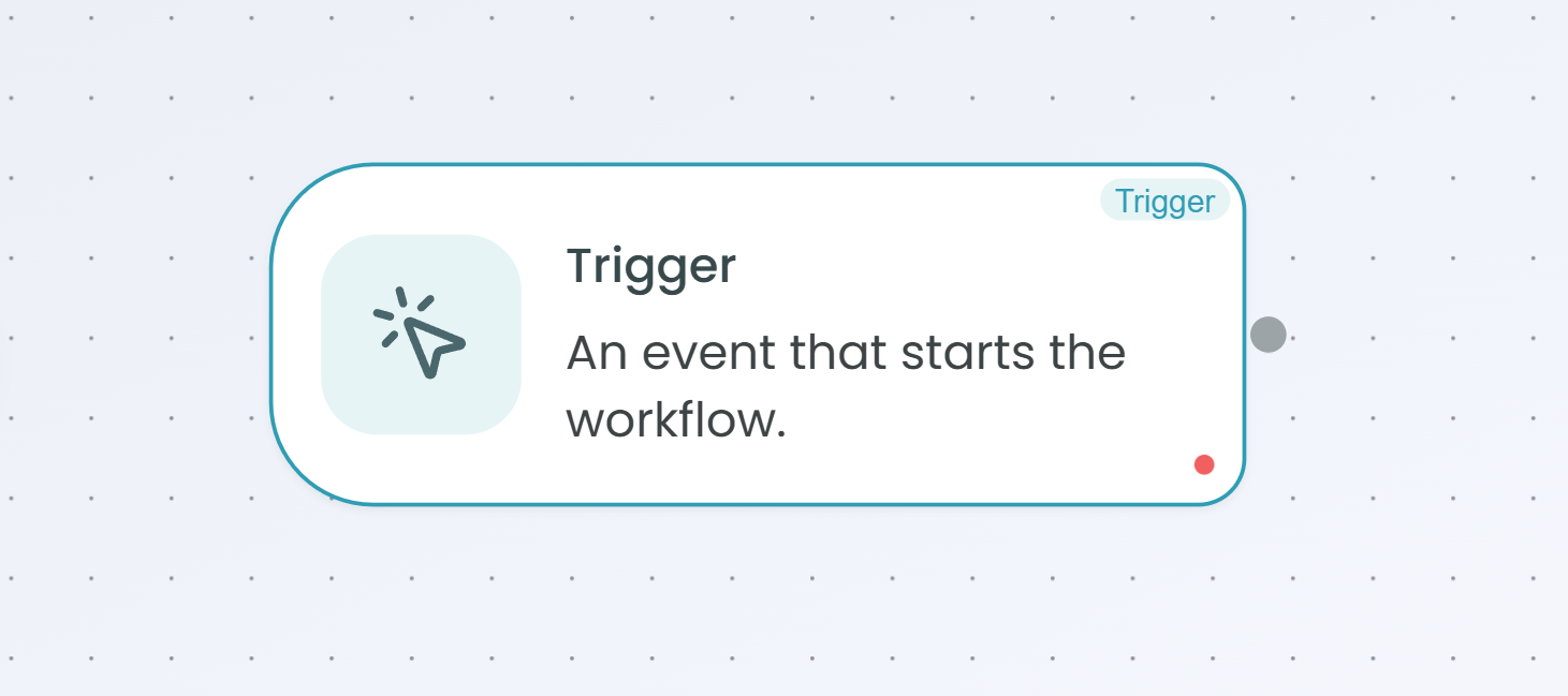 Basic Trigger node in workflow builder
