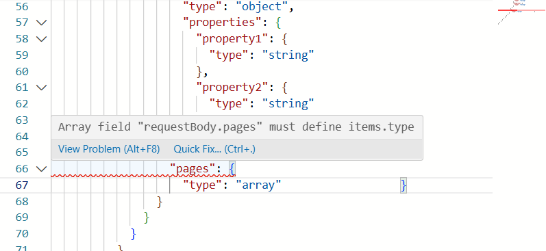 Error detection with red underlines